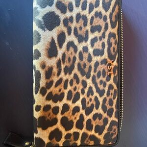 YSL animal print wallet
